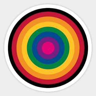 Rainbow Target Sticker